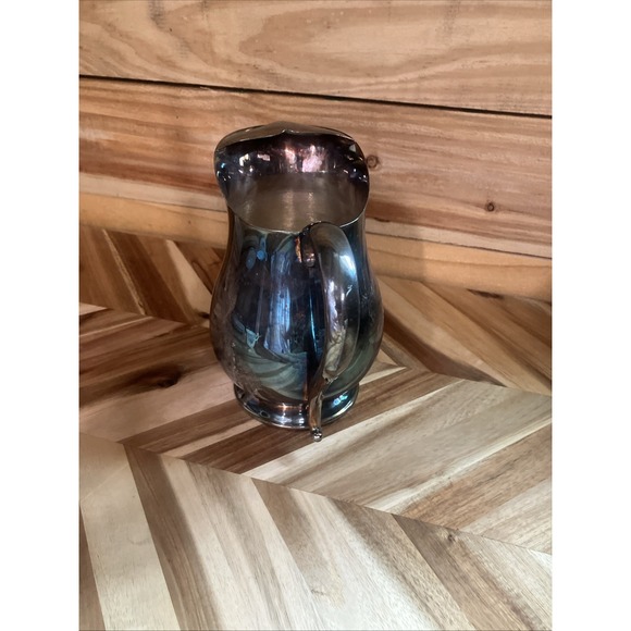 Vintage Silverplate Pitcher with Ice Lip By Gorman - Picture 7 of 15